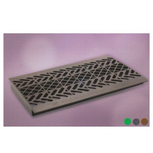 Picture of TECHPLAS DRAIN COVER 5120 9X17IN -BROWN/GREY/BLK (12/BG)